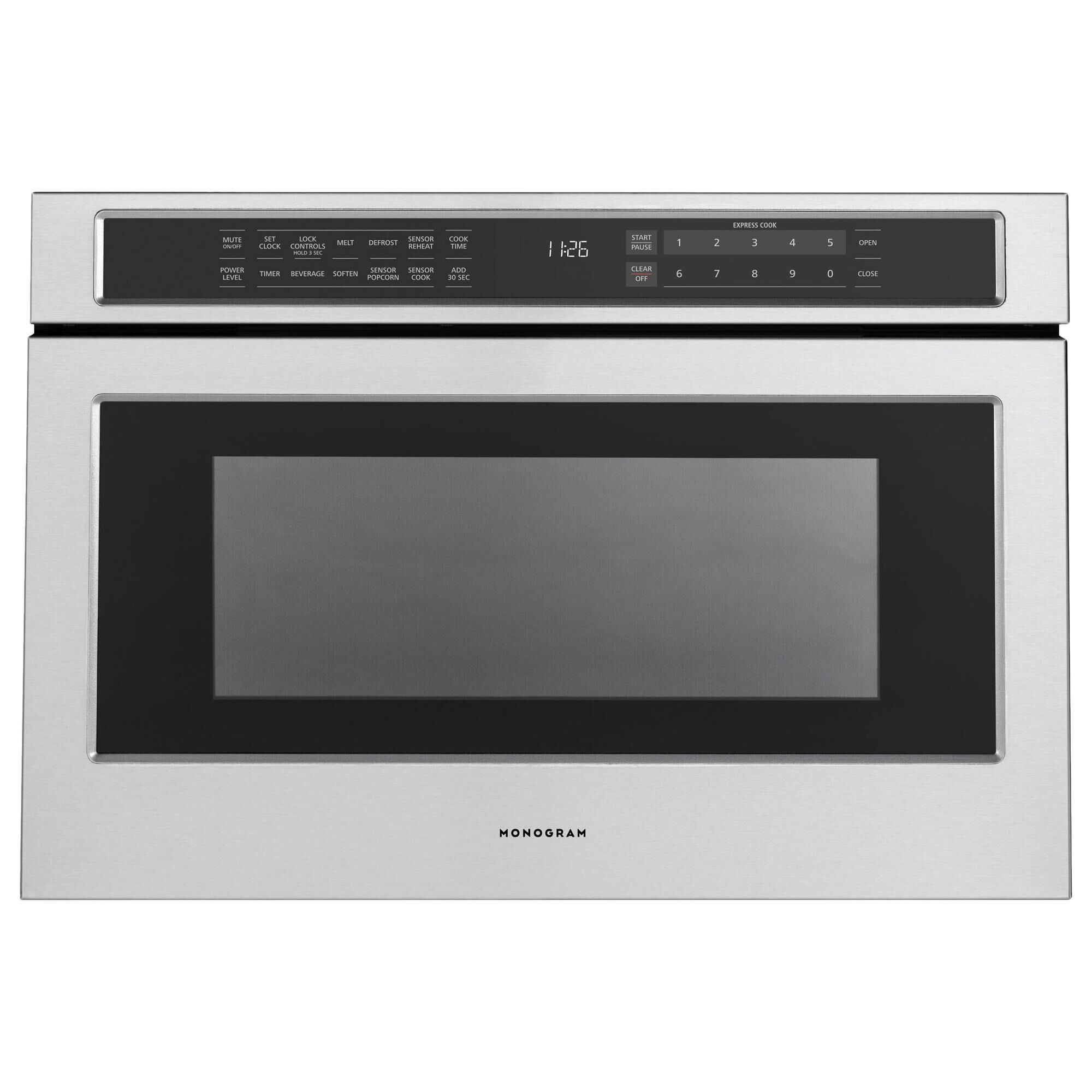 Monogram 1.2 Cu. Ft. Drawer Microwave in Stainless Steel NFM