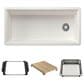 Blanco Inteos 39" Undermount Single Bowl Kitchen Sink in White, , large