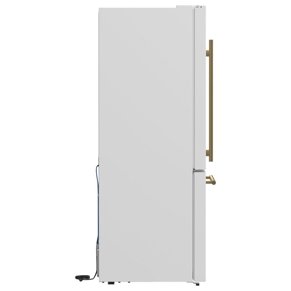 Forno Milano Espresso 17.2 Cu. Ft. Bottom Freezer Refrigerator with Left Swing in White, , large