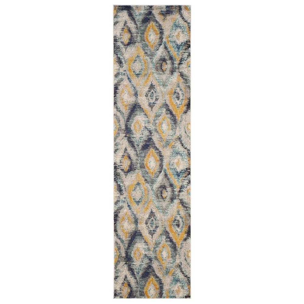 Safavieh Monaco MNC242J-26 2&#39;2&quot; x 6&#39; Blue/Multi Runner, , large