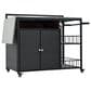Hearth and Haven Patio Serving Cart in Dark Brown, , large