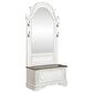 Belle Furnishings Magnolia Manor Hall Tree in Antique White and Weathered Brown, , large