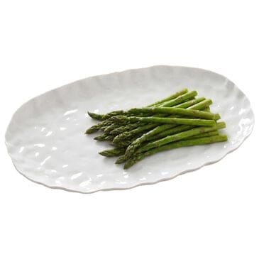 Pampa Bay Willow Large Oval Platter in White, , large