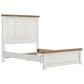 Ashley Rustic Queen Panel Bed in White and Brown, , large
