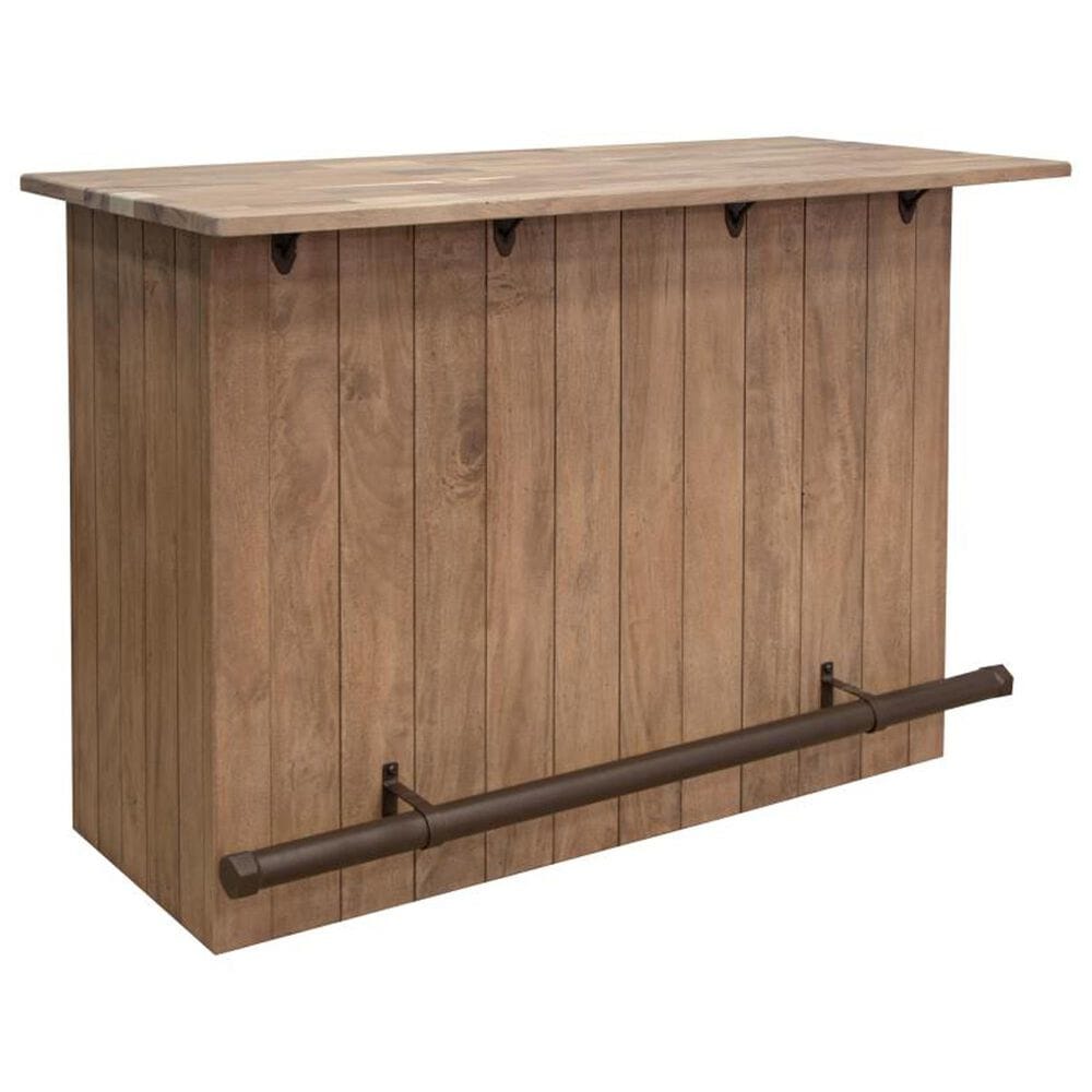 Fallridge Natural Parota Bar with Wine Bottle Storage in Natural Wood, , large