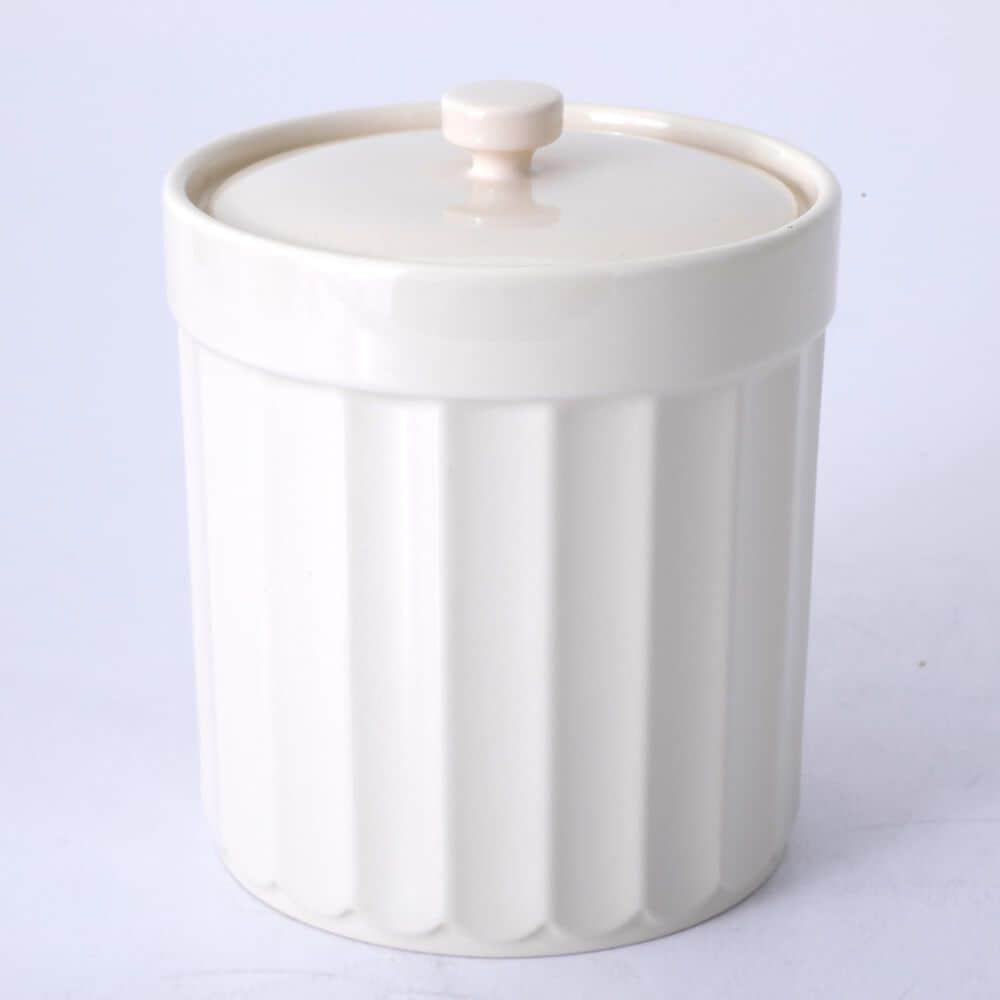 Gibson Overseas, Inc Broadbrook 2-Quart Canister with Lid in Cream, , large