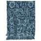 Creative Coop Happy House Woven Recycled Cotton Blend Throw in Blue and Light Blue, , large