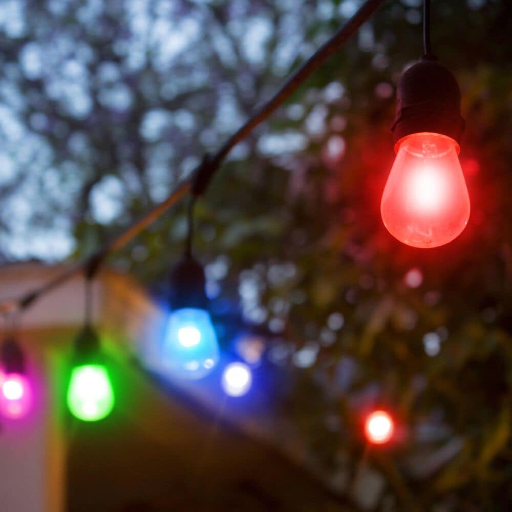 Monster Smart Illuminessence 35&#39; Bistro+ Patio String Light in Multicolor, , large