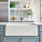 Blanco Ikon 33" Apron Double Bowl Farmhouse Sink with Low Divide in White, , large