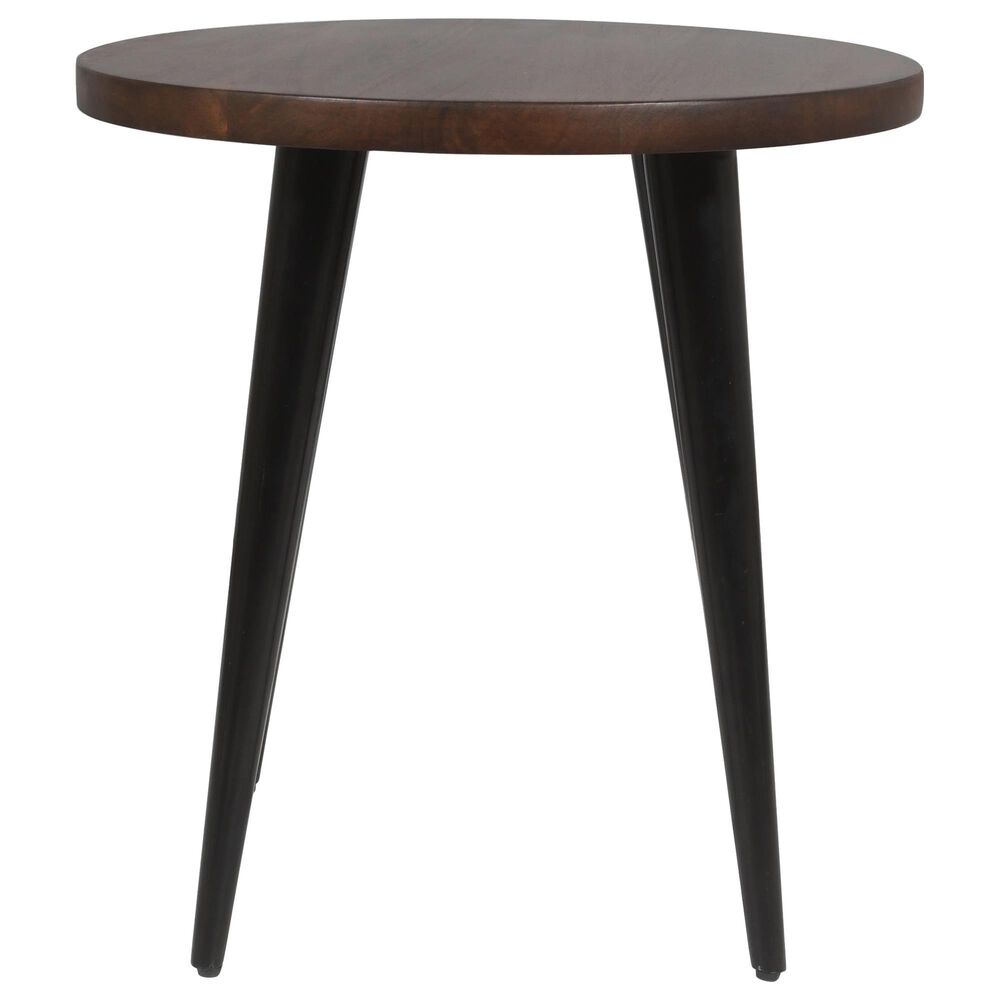 Waltham Prelude Round End Table in Walnut, , large