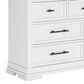 Ashley 5-Piece Queen Bedroom Set in White and Natural, , large