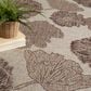 Nourison Garden Oasis Natural 9" x 12" Indoor/Outdoor Area Rug, , large