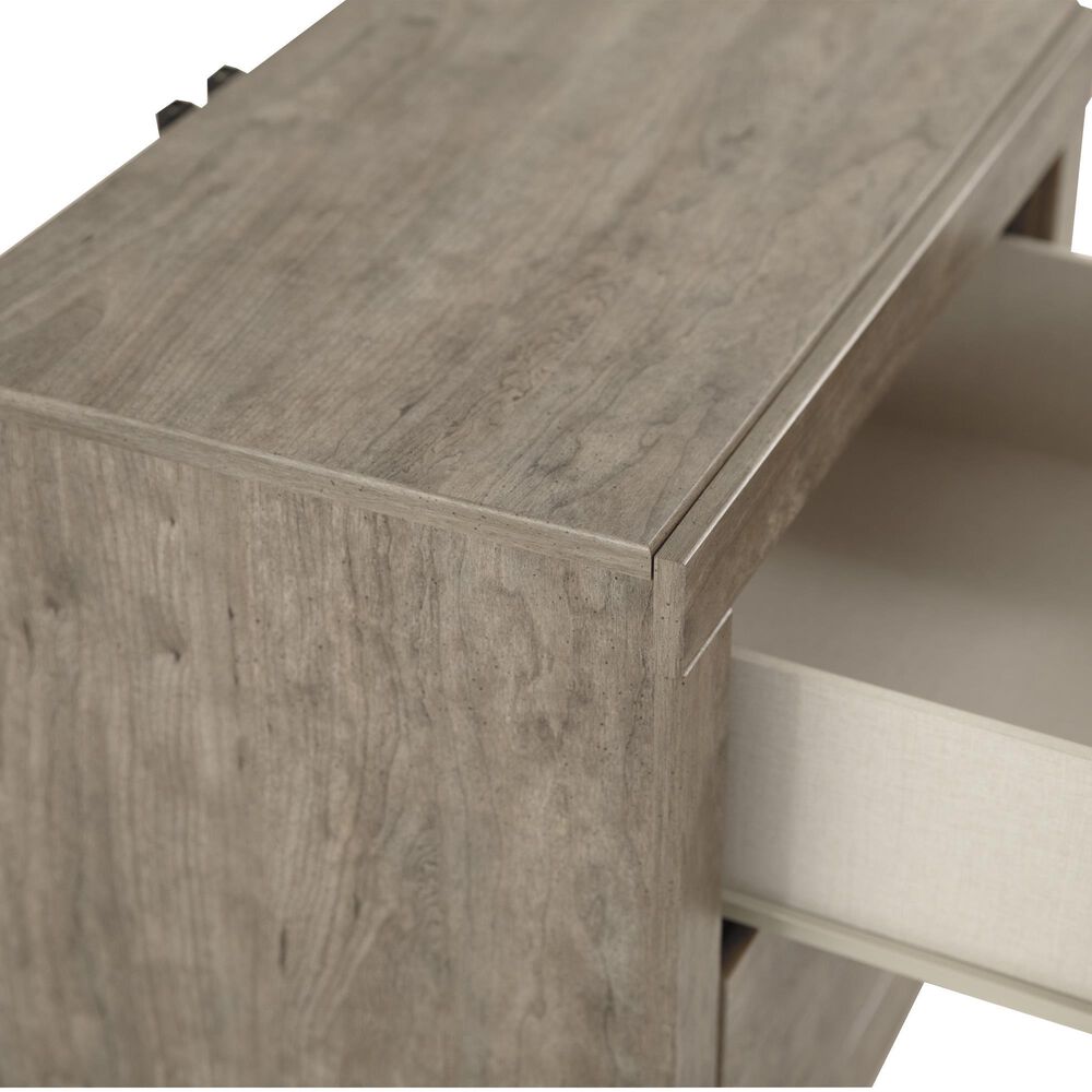 Ashley Culverbach 2 Drawer Nightstand in Driftwood Gray with USB Ports, , large