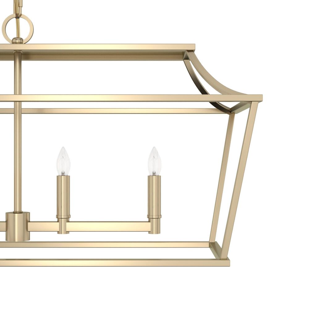 Hunter Laurel Ridge 6-Light Linear Chandelier in Alturas Gold, , large