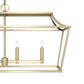 Hunter Laurel Ridge 6-Light Linear Chandelier in Alturas Gold, , large