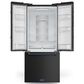 THOR KITCHEN 3-Piece Kitchen Package with 17.5 Cu. Ft. French-Door Refrigerator in Black and Navy Blue, , large