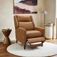 Furniture of America Psyche Push Back Recliner in Brown, , large