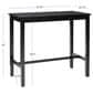 Linon Home Decor Claridge Bar Height Pub Table in Jet-Black - Table Only, , large