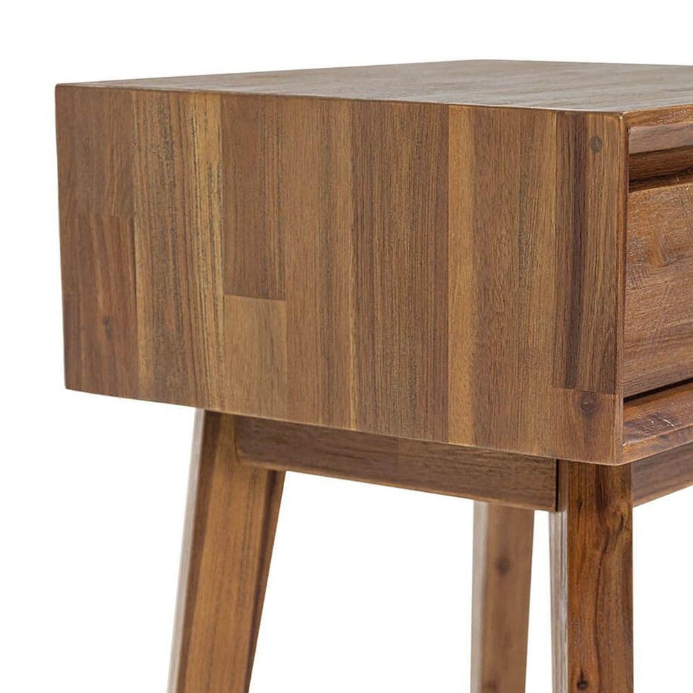 LH Imports Gia 1-Drawer Nightstand in Warm Pecan, , large