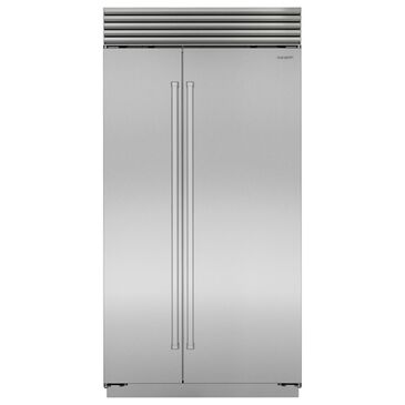 Sub Zero 24.5 Cu. Ft. Classic Side-By-Side Refrigerator with Pro Handle in Stainless Steel, , large