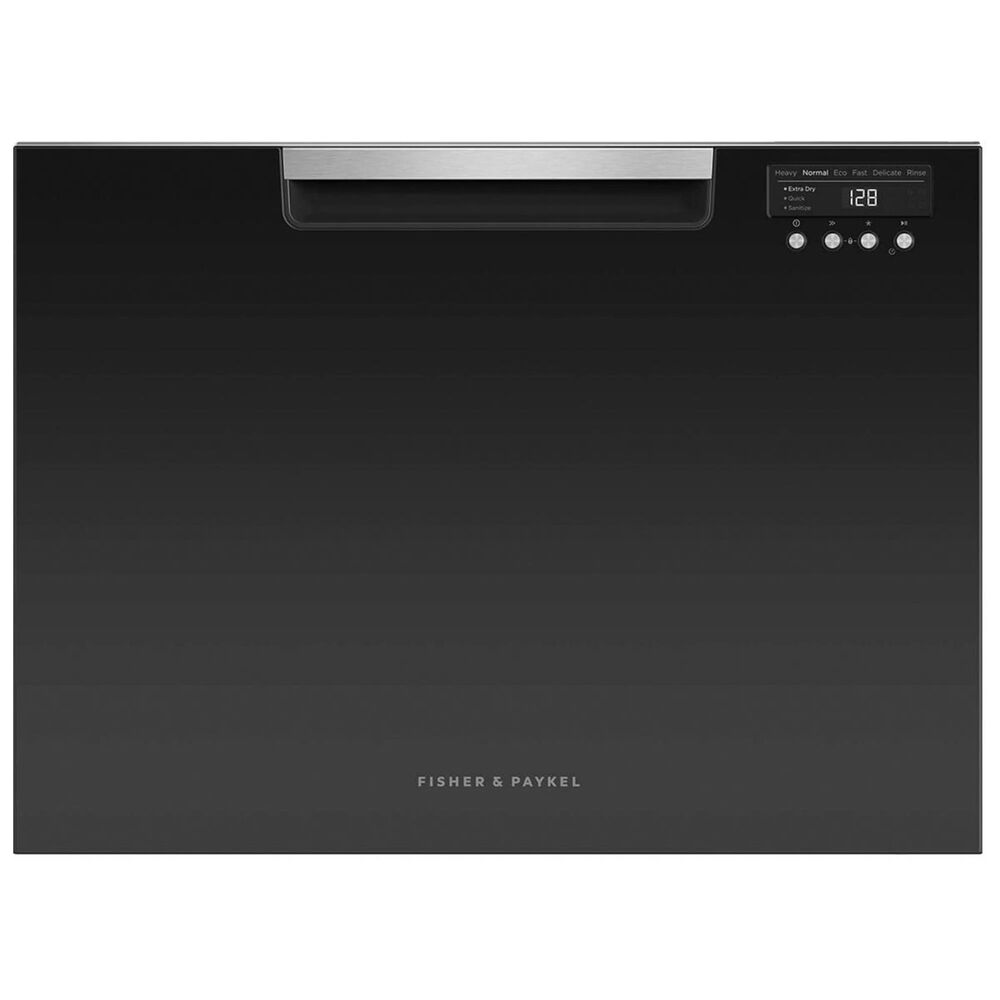 Fisher and Paykel 24" Built-In Single Drawer Dishwasher in Black, , large