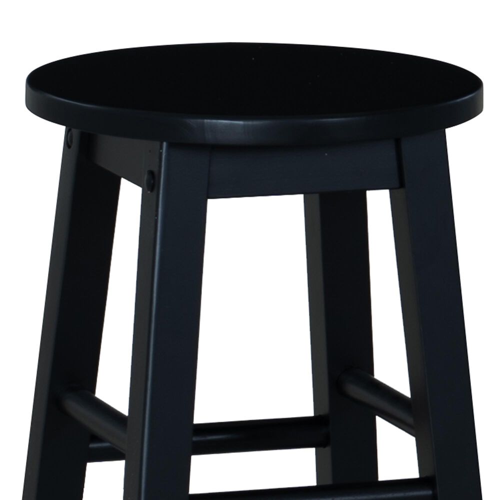 Linon Home Decor Abby 24" Counter Stool in Black, , large