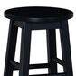 Linon Home Decor Abby 24" Counter Stool in Black, , large