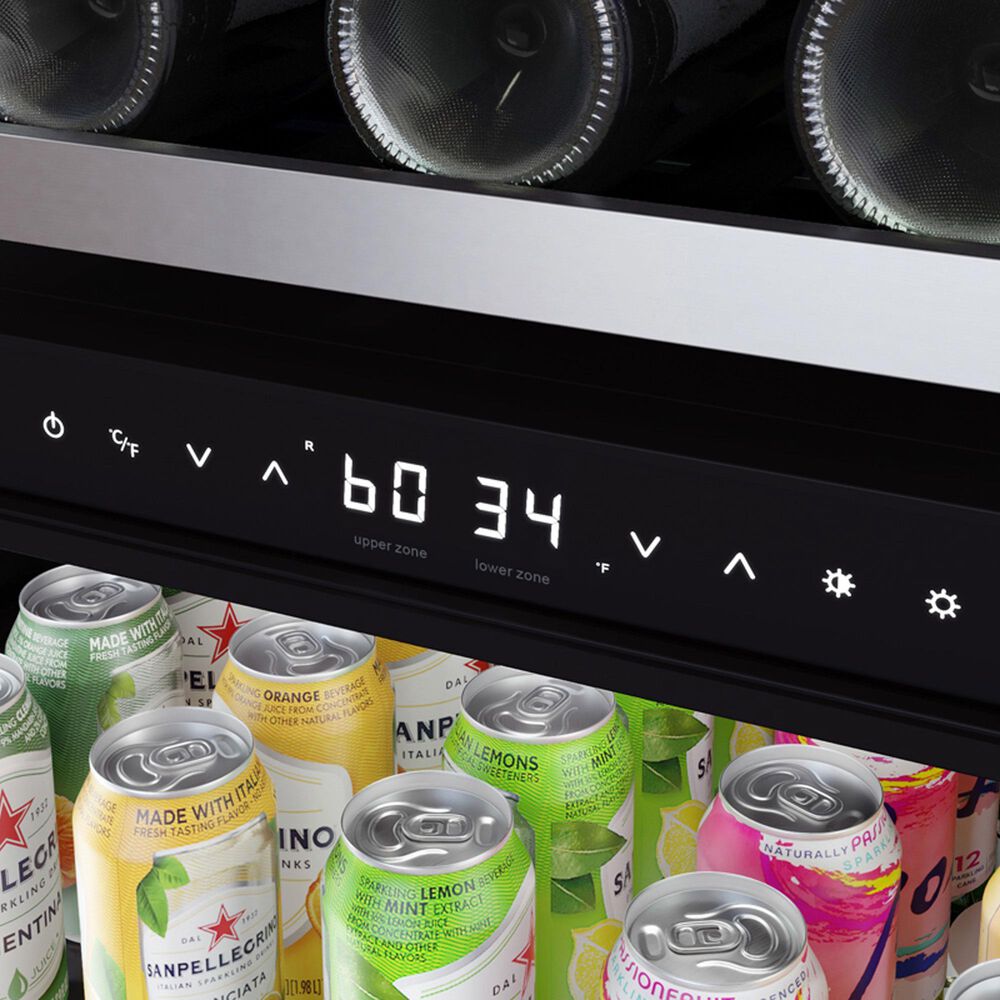 Zephyr 14.5 Cu. Ft. Dual Zone Wine and Beverage Cooler in Stainless Steel, , large