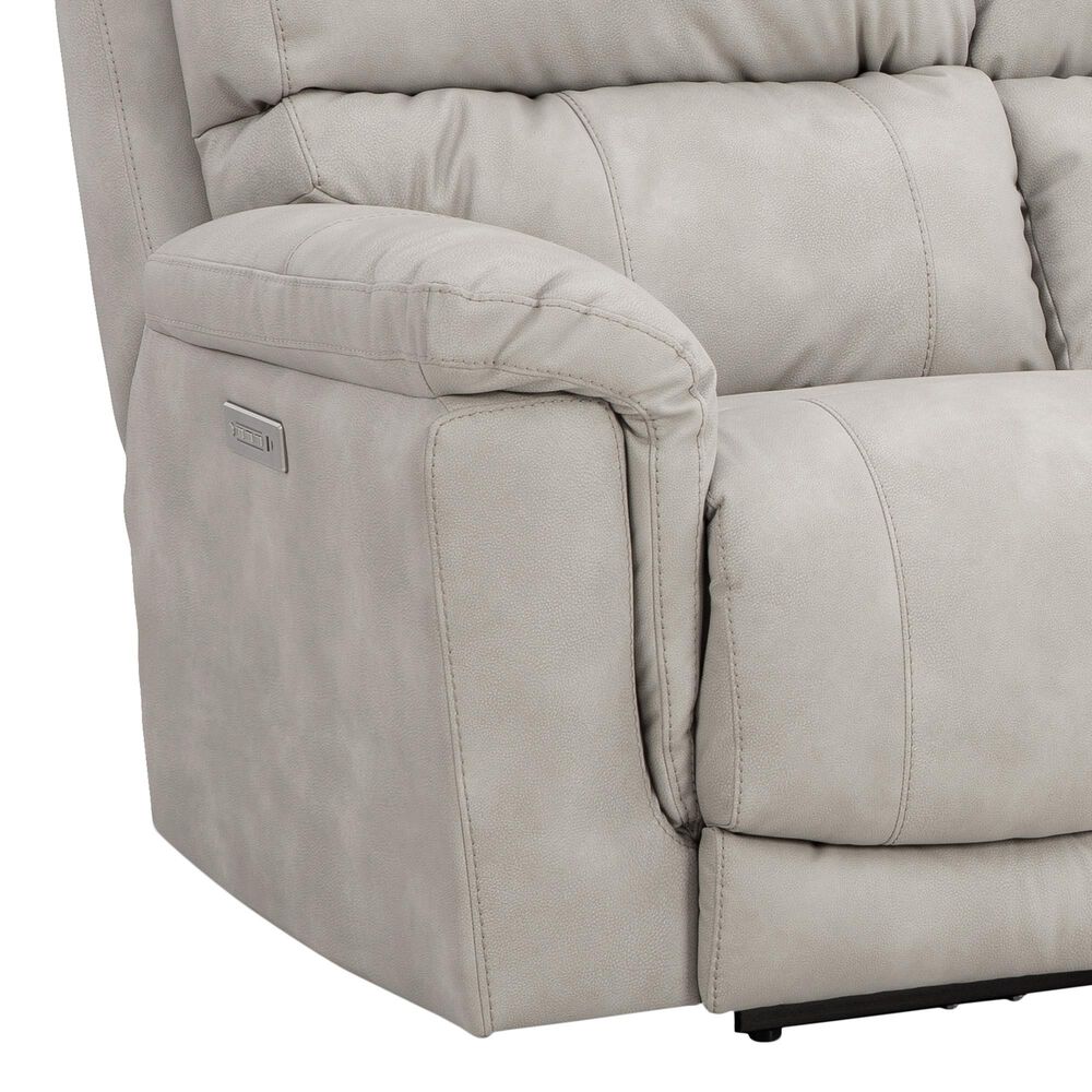 HomeStretch Cosmo Triple Power Reclining Sofa in Omnipotent Taupe, , large