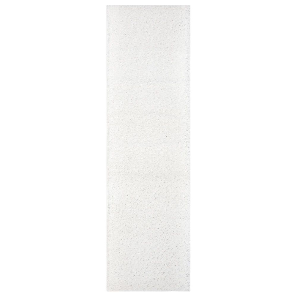 Safavieh August Shag AUG900A 2"3" x 14" White Runner, , large