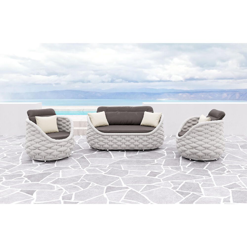 Zuo Modern Coral Reef Accent Chair in Gray, , large
