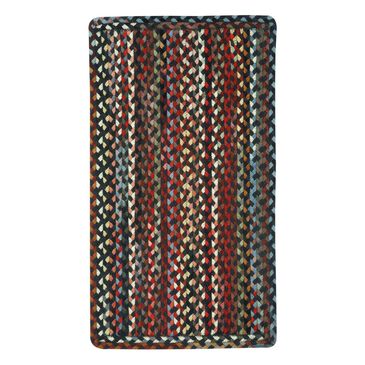 Capel Plymouth 0440-300 8"6" Vertical Stripe Square Black Area Rug, , large