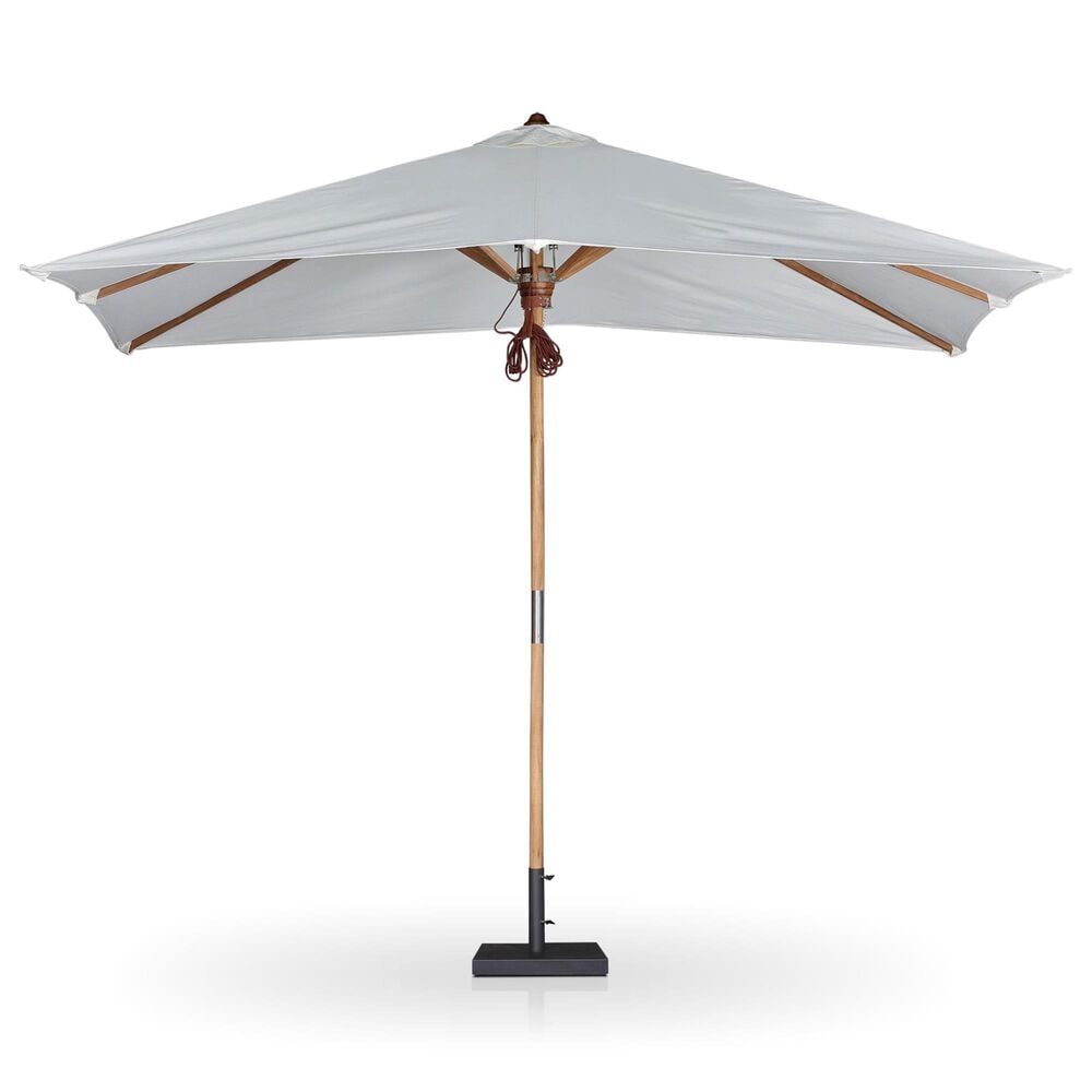 Four Hands Baska 7' x 9.8' Outdoor Rectangular Umbrella without Base in Arashi Salt, , large