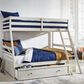 Ashley Robbinsdale Twin over Full Bunk Bed with Storage in Antique White, , large