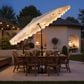 HOMLUX 10" Solar LED Patio Umbrella with Adjustable Tilt and in Blue, , large