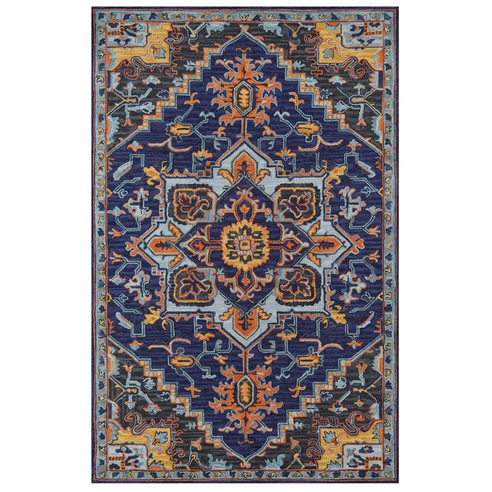 Momeni Ibiza IBI-02 8' x 10' Navy Area Rug, , large