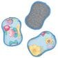 Once Again Home Wildflower Garland Reusable Sponge in Light Blue (Set of 3), , large