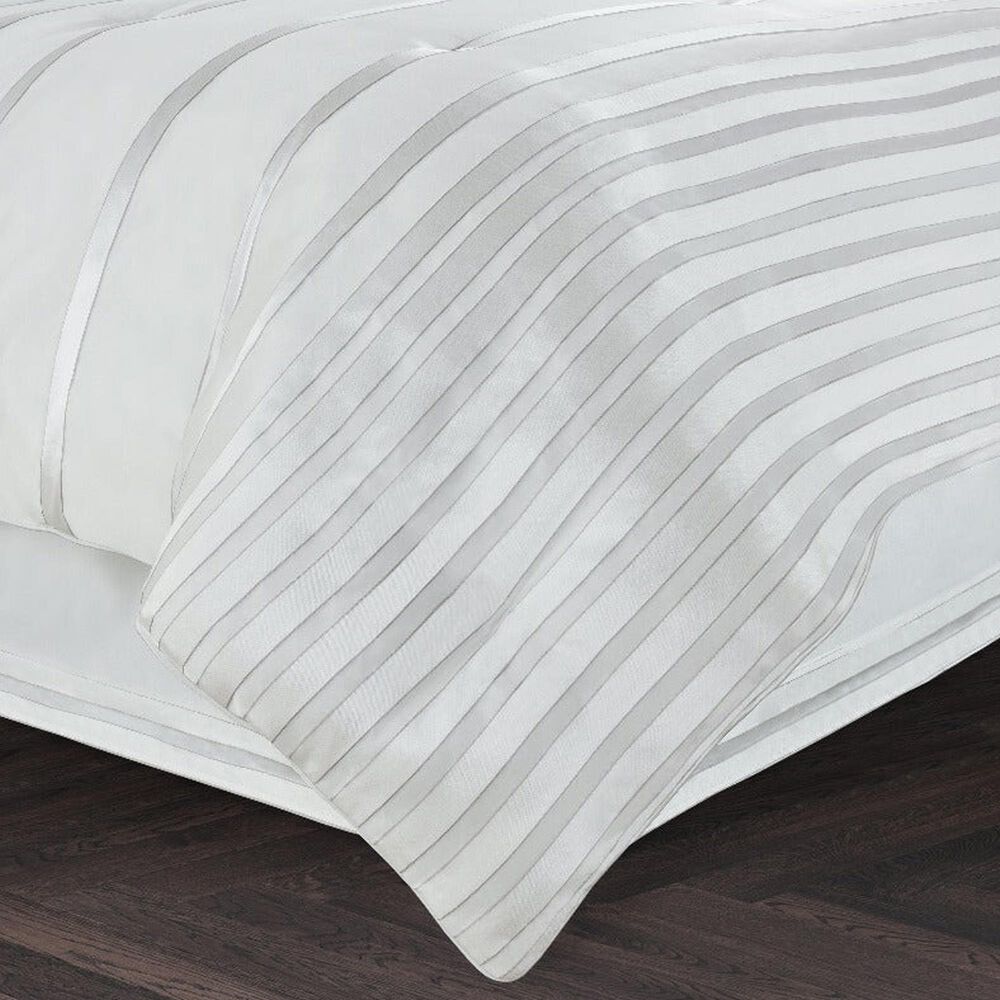 J. Queen New York Calvari 4-Piece Queen Comforter Set in Platinum, , large