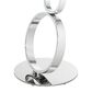 Casana Satellite End Table in Chrome and Clear, , large