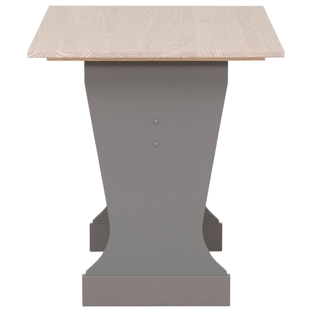 Linon Home Decor Tobin Dining Table in Grey and Maple - Table Only, , large