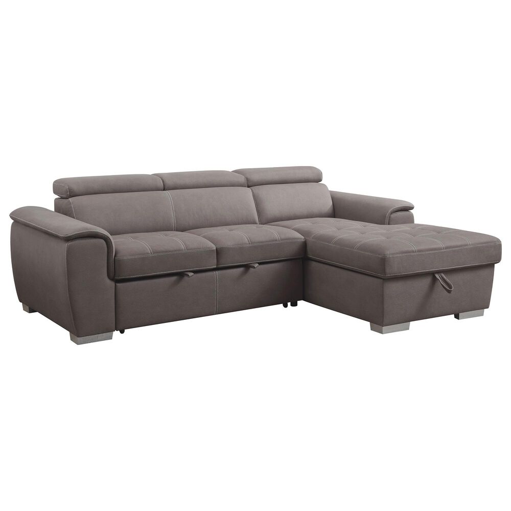 Gunnison Co. Haruko Storage Sleeper Sectional in Light Brown, , large