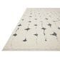 Loloi II Hagen 5"3" x 7"8" White and Navy Area Rug, , large