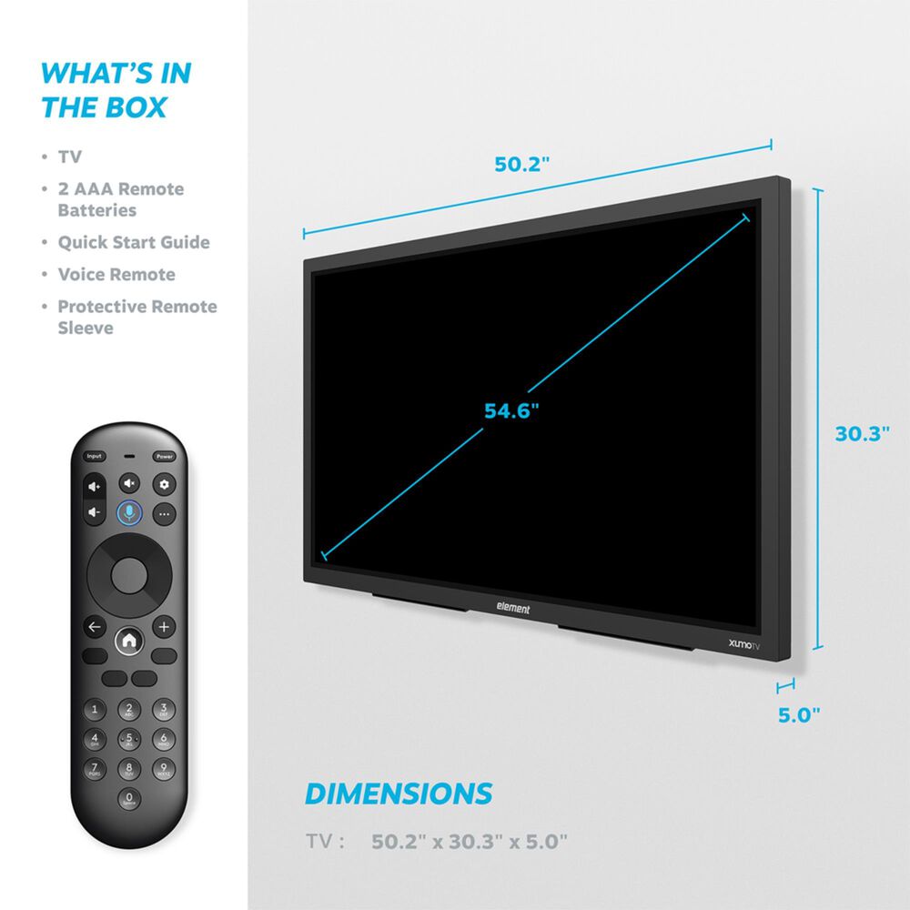 Element 55&quot; 4K UHD Partial Sun Outdoor Xumo Smart TV, , large