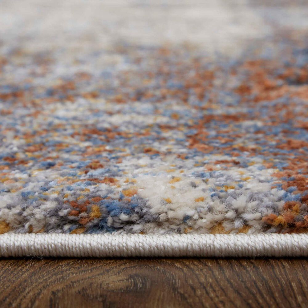 Feizy Rugs Gilmore 39MKF Blue and Ivory 5&#39;3&quot; x 8&#39; Area Rug, , large