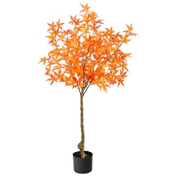 Nearly Natural Inc 4" Autumn Maple Tree in Orange, , large