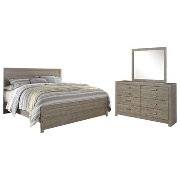 Signature Design by Ashley Culverbach 3 Piece King Bedroom Set in Driftwood Gray, , large