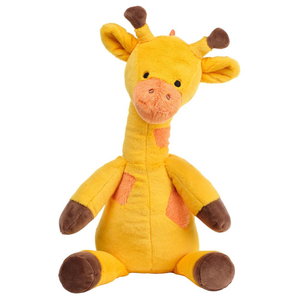 Lambs &amp; Ivy Lollipop Jungle Butterscotch Giraffe Stuffed Plush Toy in Gold, Dusty Orange and Brown, , large