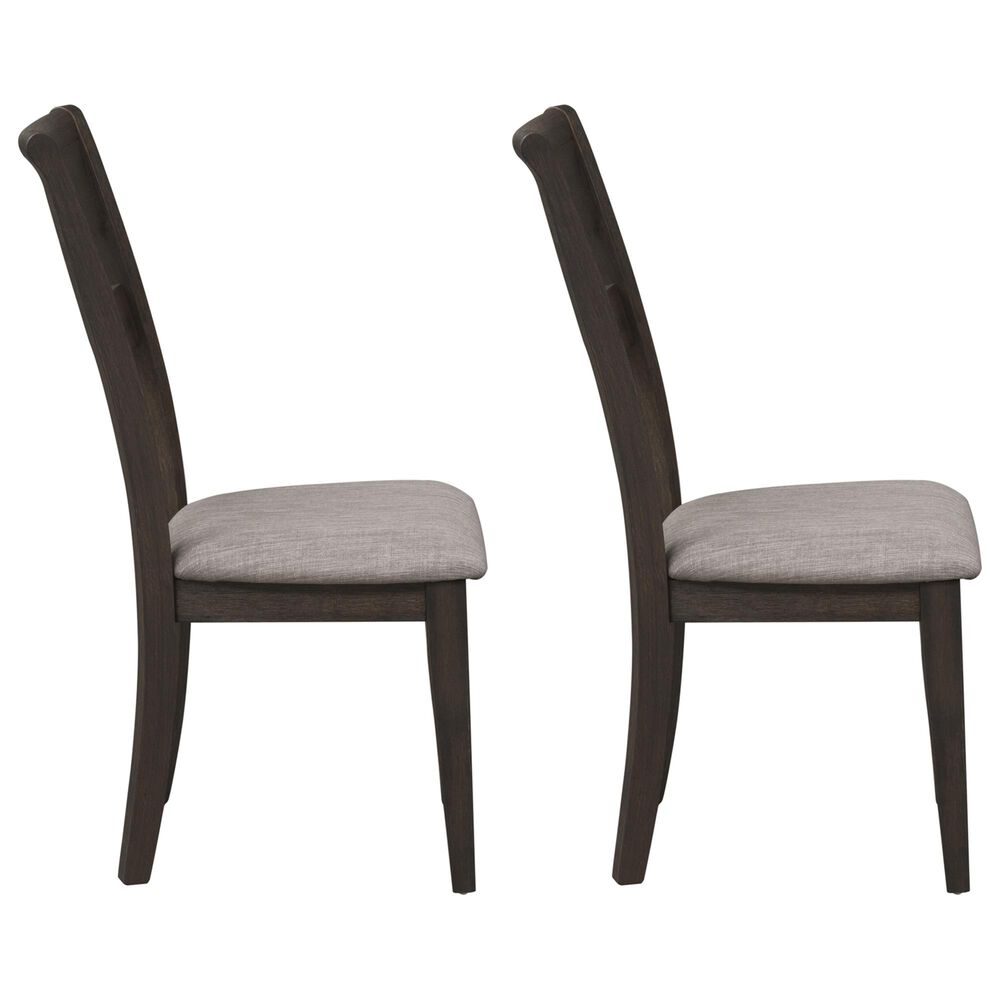 Belle Furnishings Double Bridge Side Chair in Dark Brown &#40;Set of 2&#41;, , large