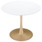 Zuo Modern Opus Dining Table in White/Gold, , large