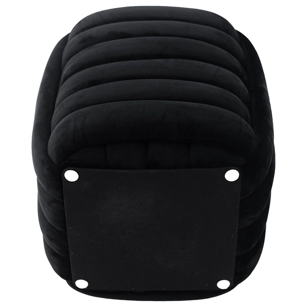 Sagebrook Home Machar 19&quot; Knot Stool in Black, , large